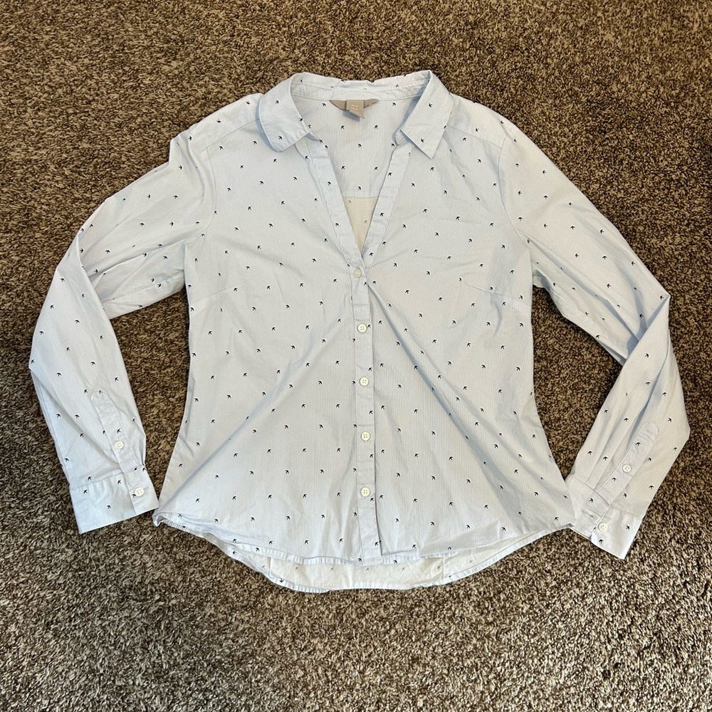 H&MLight Blue Button-Up Shirt